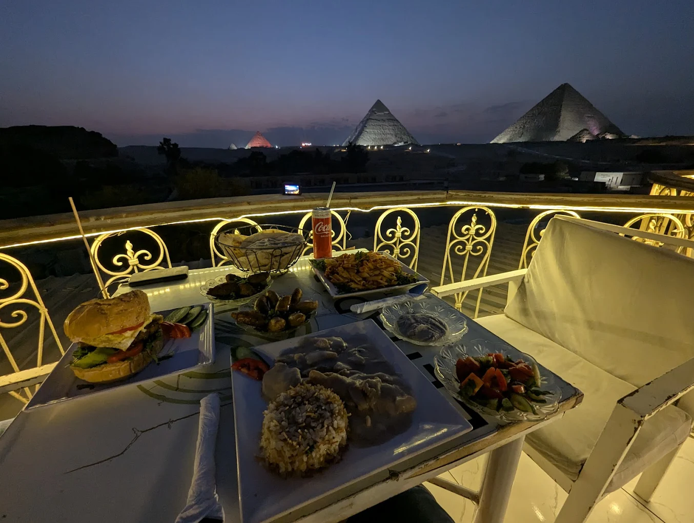 El Hadaba Restaurante Café donde comer en guiza coin vistas